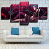 five panel wall art canvas prints League Of Legends Jinx home decor-1200 (2)