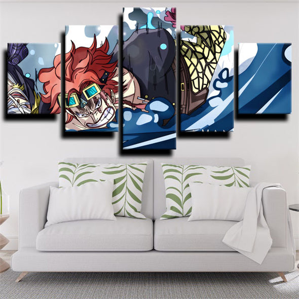 five panel wall art canvas prints One Piece Eustass Kid wall picture-1200 (3)