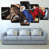 five panel wall art canvas prints One Piece Kaido live room decor-1200 (2)