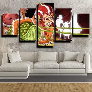 five panel wall art canvas prints One Piece Usopp live room decor-1200 (1)
