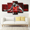 five panel wall art  framed prints Arsenal Kolasinac live room decor-1221 (4)
