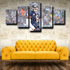 five panel wall art  framed prints Chicago Bears Cutler live room decor-1226 (3)