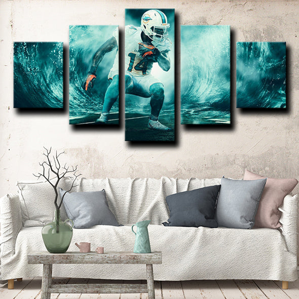 five panel wall art framed prints Miami Dolphins Landry decor picture-1228 (4)