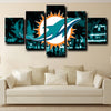 five panel wall art framed prints Miami Dolphins decor picture-1227 (1)