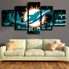 five panel wall art framed prints Miami Dolphins decor picture-1227 (4)