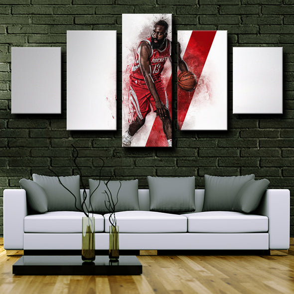 Houston Rockets Mvp Harden Red And White