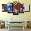five piece canvas art framed prints Barcelona Messi wall picture-1210 (3)