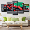 five piece canvas art framed prints Formula 1 Car Ferrari decor picture-1200 (3)