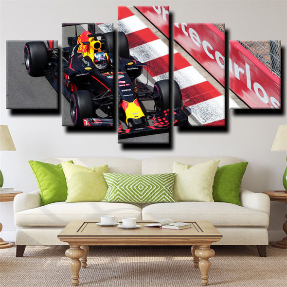 five piece canvas art framed prints Formula 1 Car wall picture-1200 (1)