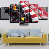 five piece canvas art framed prints Formula 1 Car wall picture-1200 (2)