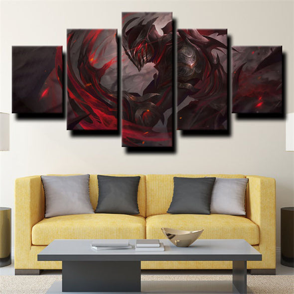 five piece canvas art framed prints League of Legends Zed wall picture-1200 (3)
