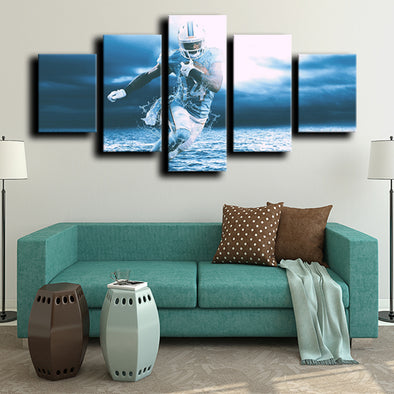 five piece canvas art framed prints Miami Dolphins Landry wall picture-1229 (1)