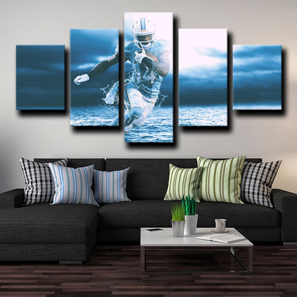 five piece canvas art framed prints Miami Dolphins Landry wall picture-1229 (3)