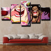 five piece canvas art framed prints One Piece Kaido live room decor-1200 (2)