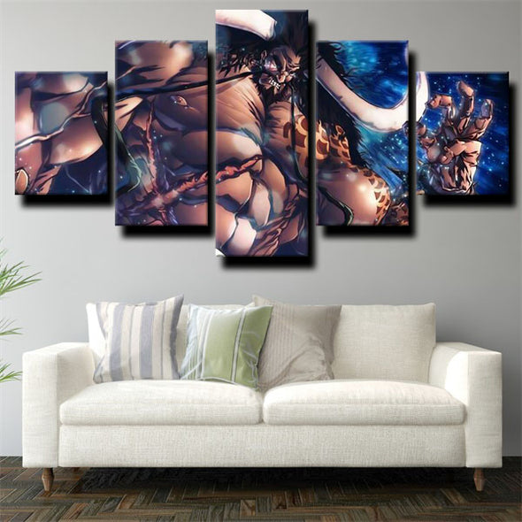 five piece canvas art framed prints One Piece Kaido wall picture-1200 (2)