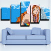 five piece canvas art framed prints One Piece Nami wall picture-1200 (2)
