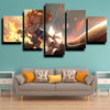 five piece canvas art framed prints One Piece Sabo wall picture-1200 (2)