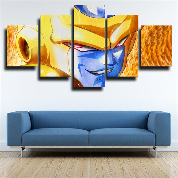 five piece canvas art framed prints dragon ball Freeza wall picture-1936 (3)