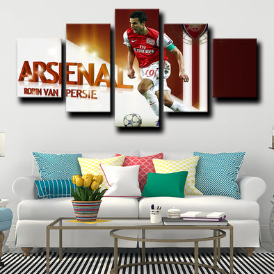 five piece canvas art prints Arsenal Persie decor picture-1204 (1)