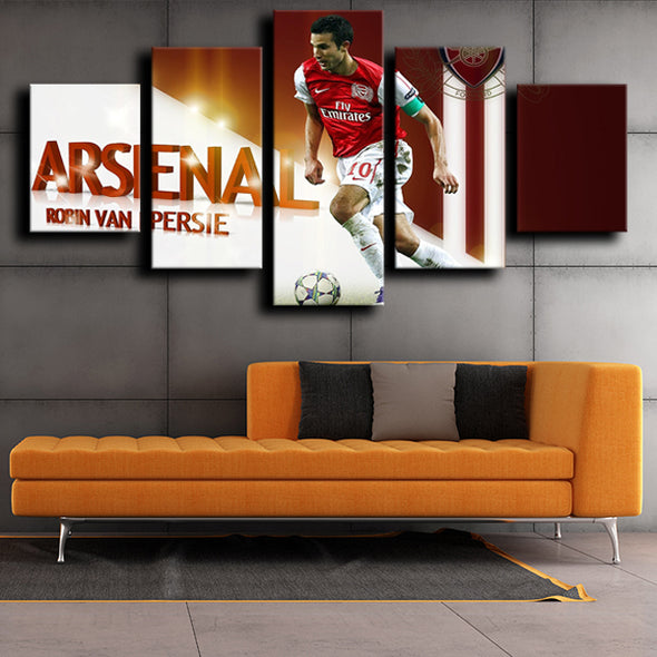 five piece canvas art prints Arsenal Persie decor picture-1204 (2)