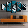 five piece canvas art prints San Jose Sharks Logo home decor-1215 (2)