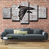 five piece canvas wall art prints Atlanta Falcons logo crest home decor-1224 (1)