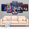 five piece canvas wall art prints Barcelona Messi decor picture-1224 (3)