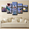 five piece canvas wall art prints Miami Dolphins Cutler decor picture-1230 (4)