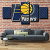 five piece canvas wall art prints Pacers logo emblem live room decor-1212 (1)