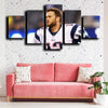 five piece canvas wall art prints Patriots Brady live room decor-1206 (2)