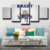 five piece canvas wall art prints Patriots Brady live room decor-1220 (2)