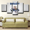five piece canvas wall art prints Patriots Brady live room decor-1220 (3)