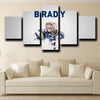 five piece canvas wall art prints Patriots Brady live room decor-1220 (4)