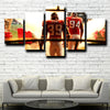 five piece canvas wall prints Atlanta Falcons Stone live room decor-1227 (2)