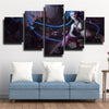 five piece modern art framed print League Of Legends Jinx wall decor-1200 (3)