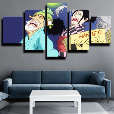 five piece modern art framed print One Piece Usopp live room decor-1200 (1)