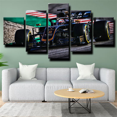 five piece wall art canvas prints Formula 1 Car decor picture-1200 (1)