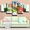 five piece wall art canvas prints One Piece Nami home decor-1200 (3)