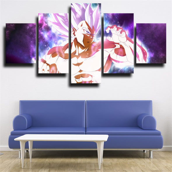 five piece wall art canvas prints dragon ball Vegeta live room decor-2080 (2)