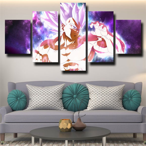 five piece wall art canvas prints dragon ball Vegeta live room decor-2080 (3)