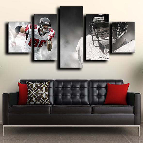 five piece wall art prints Atlanta Falcons Gonzalez live room decor-1206 (1)