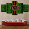 five piece wall art prints Chicago Bears Emblem live room decor-1205 (4)
