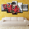 five piece wall art prints Chicago Blackhawks Oduya live room decor-1207 (1)