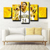 five piece wall art prints Pacers mvp george live room decor-1213 (1)
