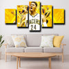 five piece wall art prints Pacers mvp george live room decor-1213 (4)