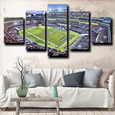 large 5 piece canvas wall art prints Rams Stadium decor picture-1225 (1)