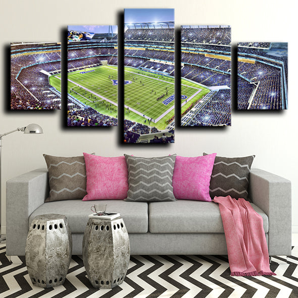 large 5 piece canvas wall art prints Rams Stadium decor picture-1225 (2)
