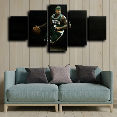 wall art set of 5 canvas prints Celtics MVP Thomas decor picture-1218 (1)