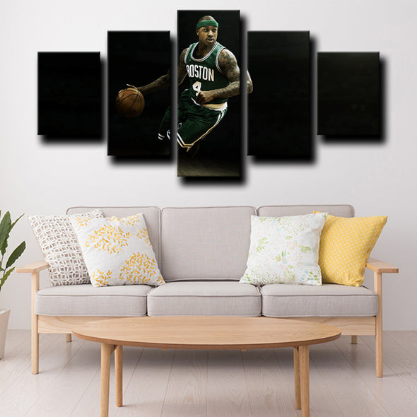 wall art set of 5 canvas prints Celtics MVP Thomas decor picture-1218 (4)