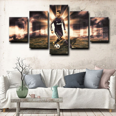  wall canvas 5 piece art prints Cristiano Ronaldo decor picture1212 (1)